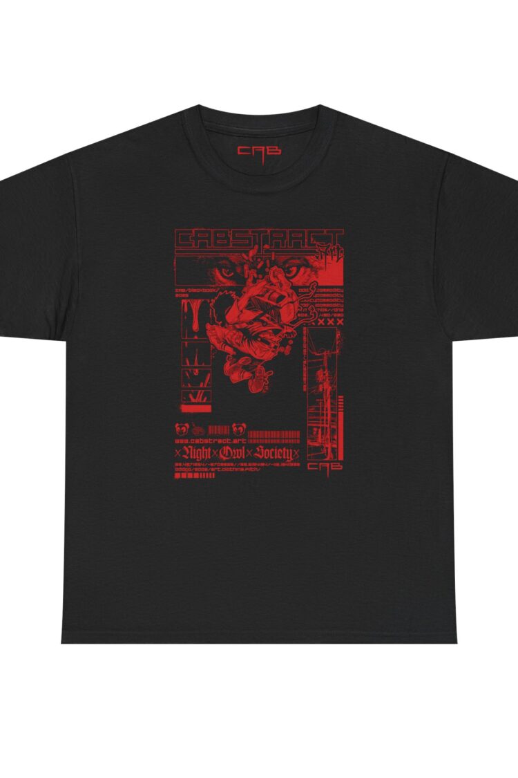 CABSTRACT 2025 : Red on Black : Casual Tee